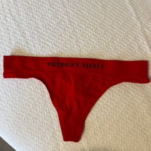 Solid red w/ black lettering